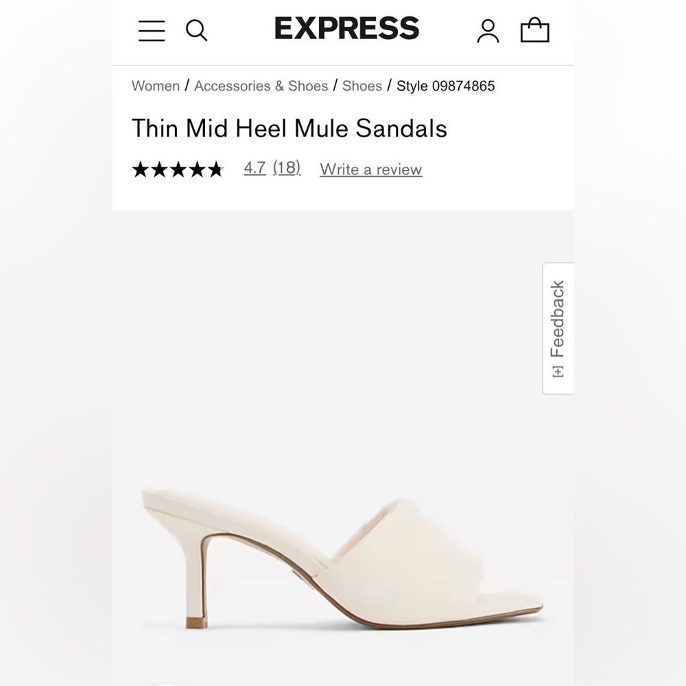 Super cute Express mule sandals 😍
